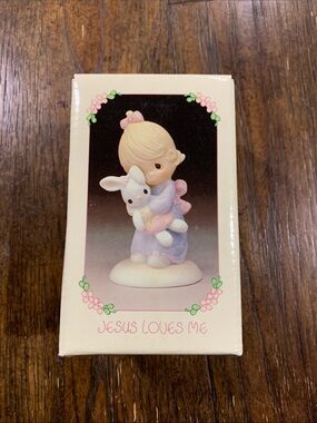 Precious Moments Figurine Boxed - Pastel Pink & Lavender